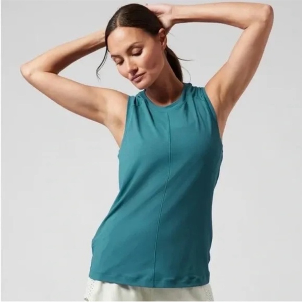 Athleta Sunchaser Tank Teal Borealis Green